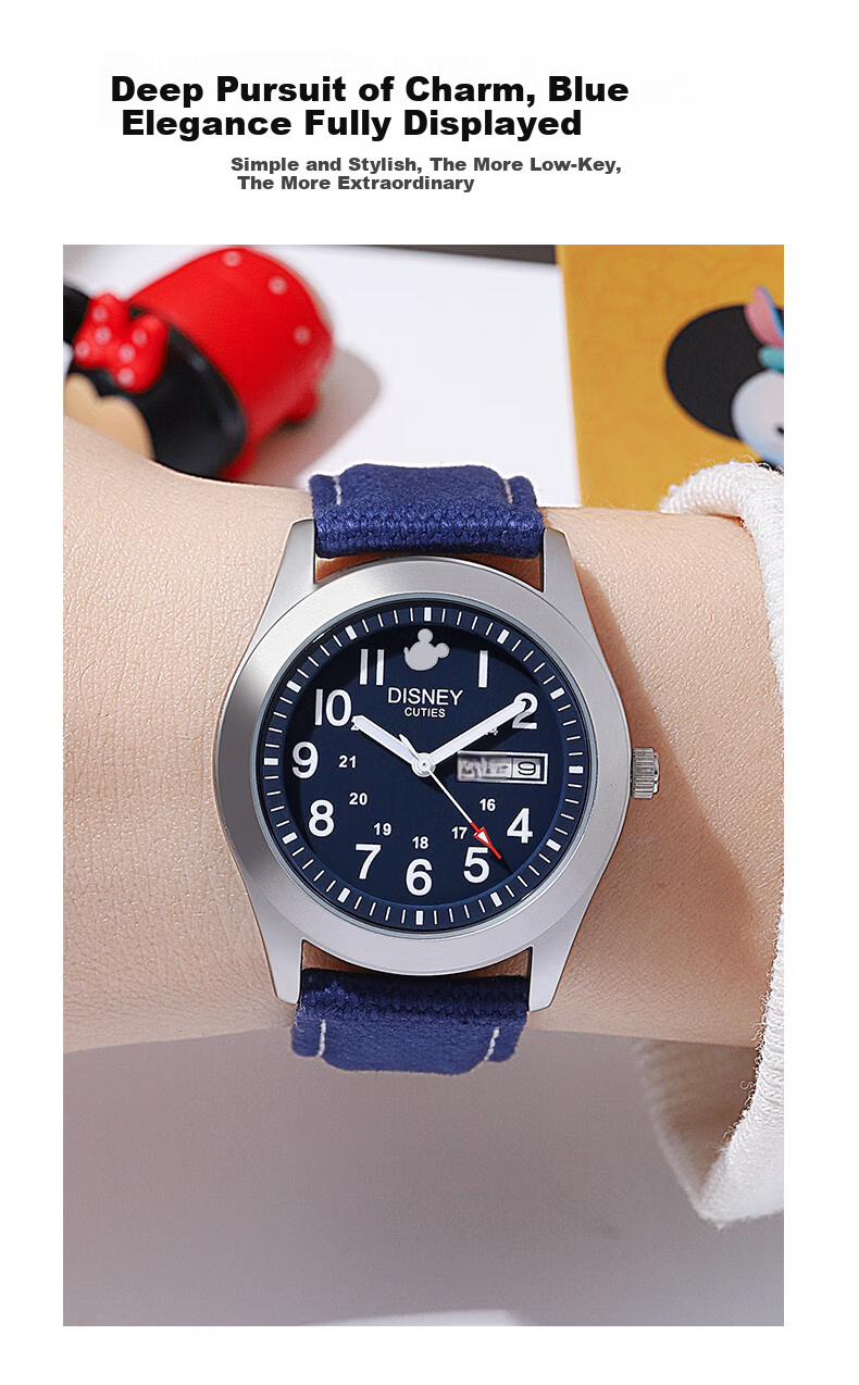 Disney Kids Watch Boys Middle School Teen Sports Trendy Waterproof Wristwatch 4