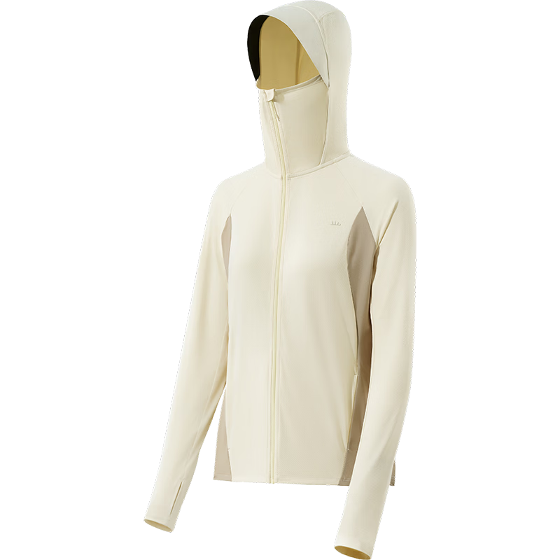 Beneunder Women's Loose Breathable Sun Protection Jacket Portable Lightweight Outdoor AS100 Sand Apricot L