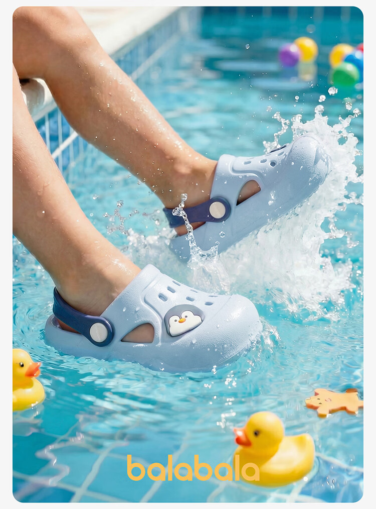 Balabala Boys' Summer Hollow-out Shoes Girls' Soft Sole Slippers Children's Indoor Slippers Toddler Beach Shoes Outdoor Wear 16