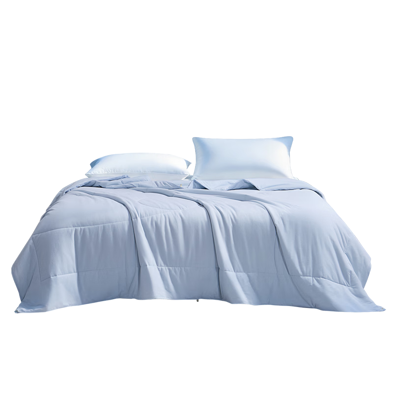 FUANNA Quilt A-Class Machine Washable Pure Cotton Knitted Ultra-Soft Naked Sleep Soybean Quilt Double Antibacterial Summer Quilt 200x230cm