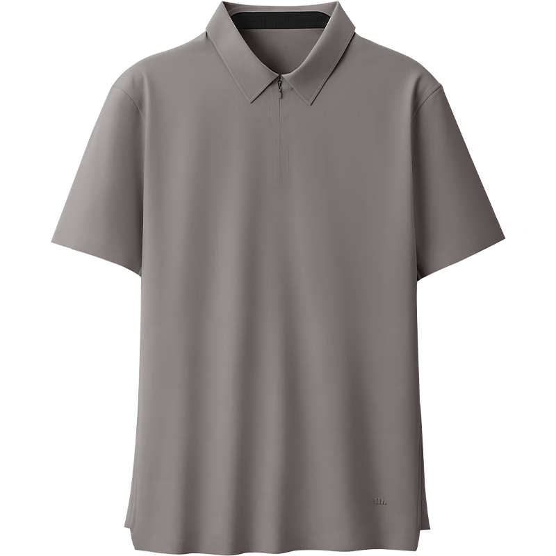 Beneunder Men's Polo Shirt Sweat-Resistant Breathable 5A Antibacterial Short Sleeve T-Shirt DR019 Graphite Gray M