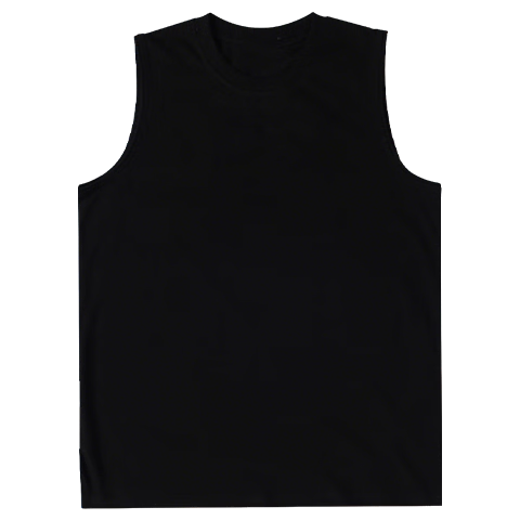 Nanjiren 100% Cotton Men's Summer Vest Thin Sports Fitness Sleeveless Loose T-Shirt