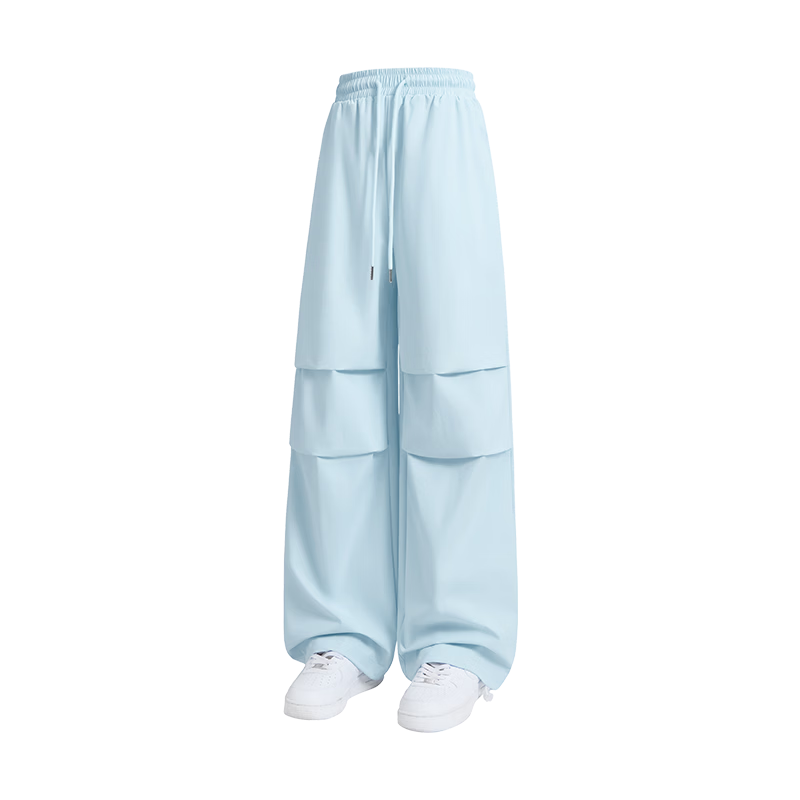 MINISO Women's Wide-Leg Cargo Pants Summer 2026 New Lightweight Quick-Dry Paratrooper Pants American Casual Sports Trousers
