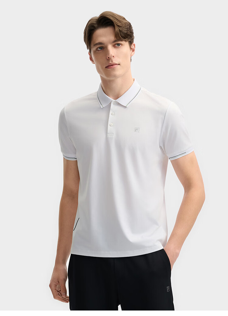 FILA Official Navigator Polo Shirt 2026 Summer Men's Cool Short Sleeve Sports T-Shirt Business Casual Top 52