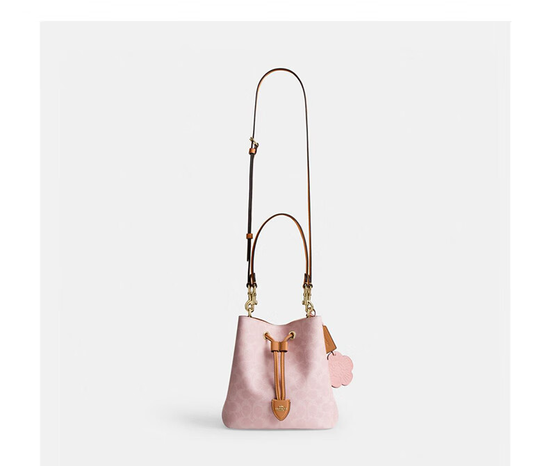 COACH Women's Luxury ROWAN Medium Shoulder Bucket Bag Nested Bag CEA23 7