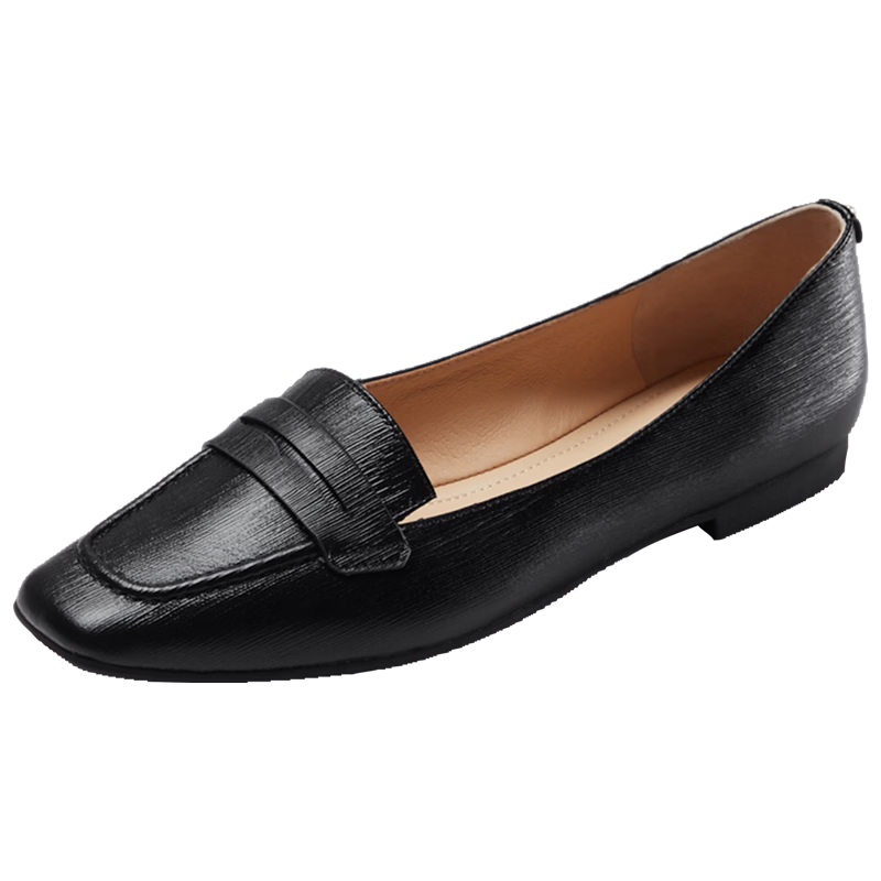 Laird & Sand 2026 Spring Summer Fashion Commuter Low Heel Loafers Women 01218 Black BKR (Embossed) Size 37