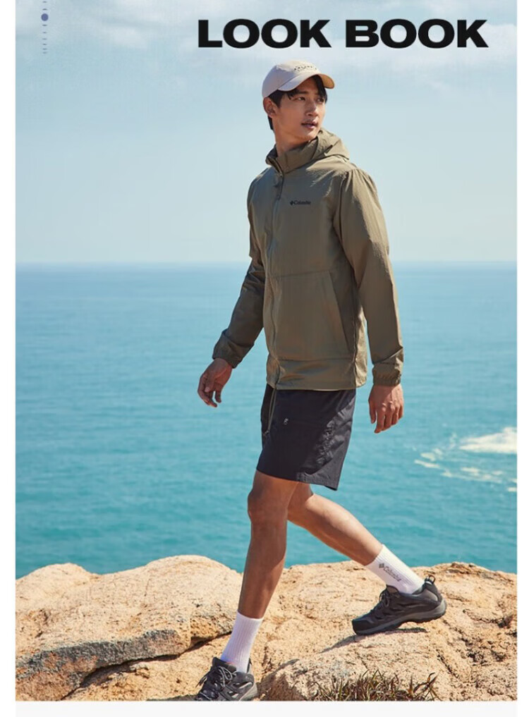 Columbia Men's Outdoor Sports Sun Protection Jacket Windproof Skin Jacket WE1348 327 L 6
