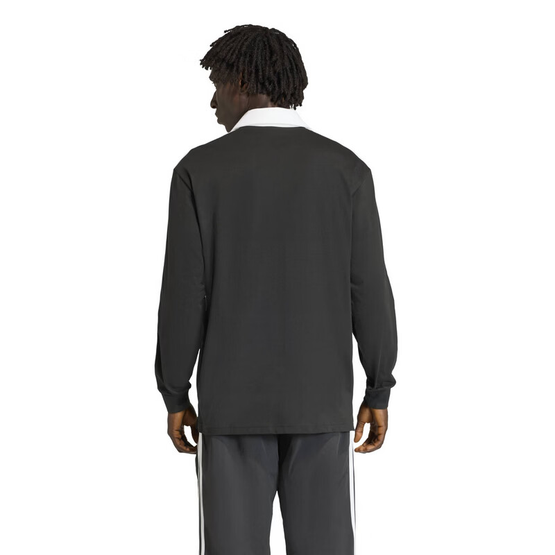 Adidas Originals Men's 3S PL Long Sleeve Polo KE3576 Black L 2