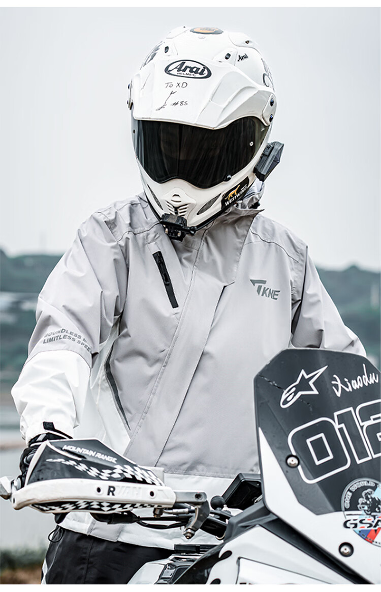 TKNE Electric Motorcycle Raincoat Delivery Rider Two-Piece Waterproof Rain Poncho Motorbike Anti-Rain Suit Green S 21