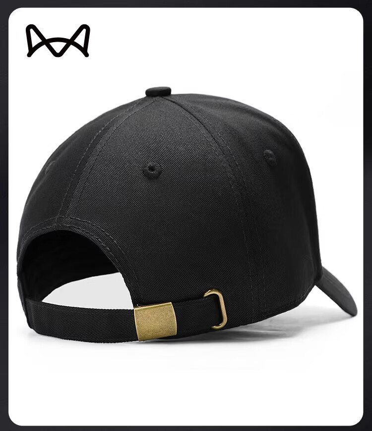 Miiow Men's New Deepened High-Top Baseball Cap C-Logo Large Head Circumference Outdoor Duckbill Hat Trendy Face-Slimming Brand 21