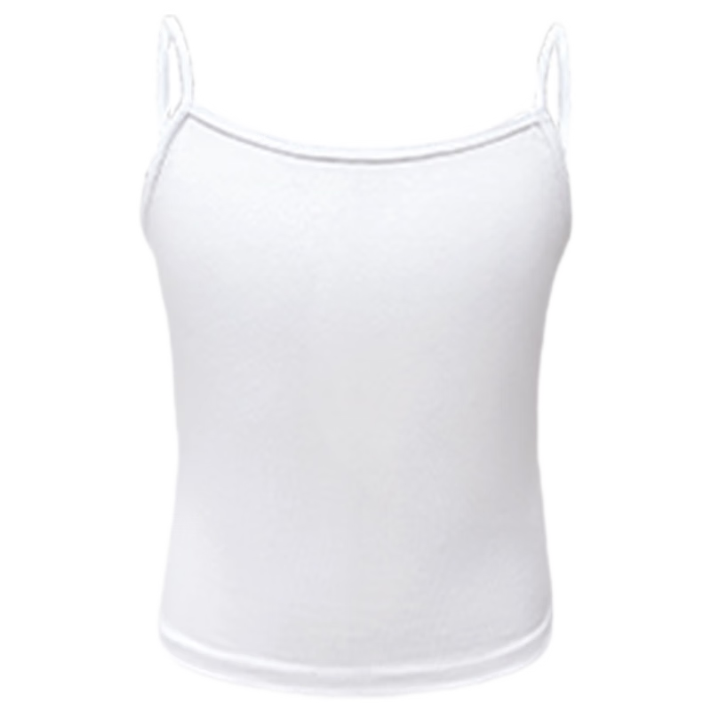 Aiwu Ge Children's Camisole Top Girls Ballet Practice Base Layer Underwear White 130