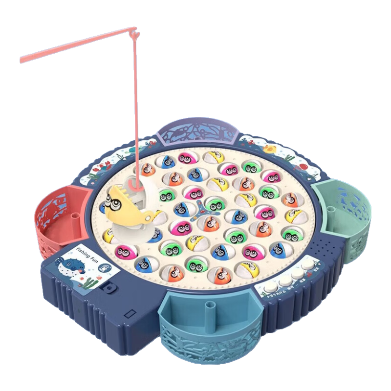 COODORA Fishing Toy for 1-3 Years Old, Large Baby Electric Music Story Magnetic Early Education Educational Rotating Birthday Gift