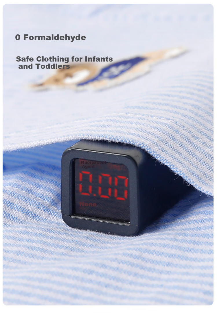 Yishuang'er Children's Shirt Spring and Autumn Boys' Polo Collar 100% Cotton Long Sleeve Baby Shirt Blue Stripes Size 120 8