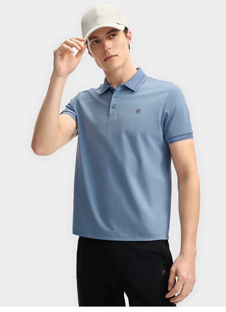 FILA Official Navigator Polo Shirt 2026 Summer Men's Cool Short Sleeve Sports T-Shirt Business Casual Top 58