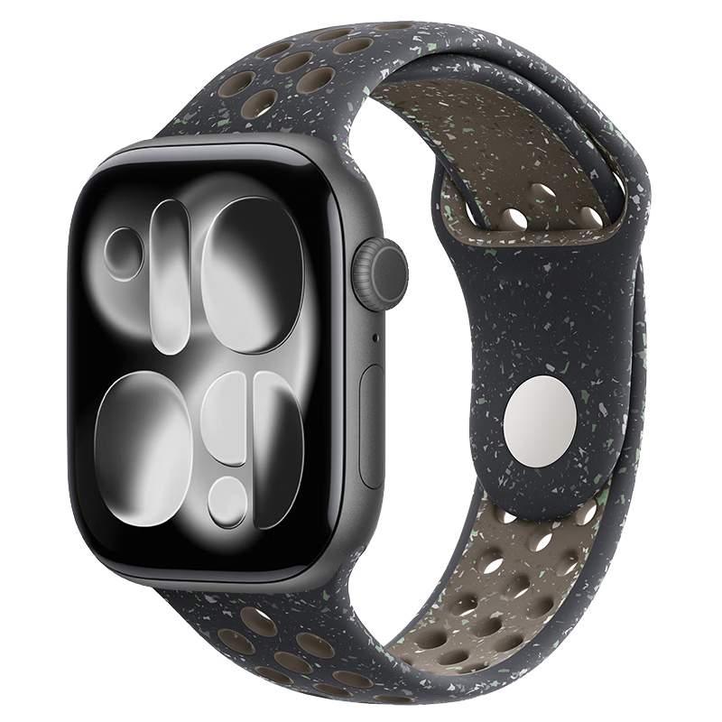 BHO Compatible Apple Watch Band for Apple Watch S12/S11, Breathable Sports Strap for IWatch S10/S9/8/7/6/SE3/Ultra4/3/2 Silicone Watchband