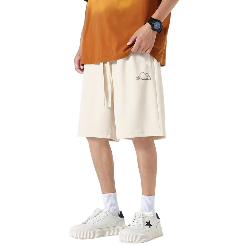 MINISO Heavy-Duty Shorts for Men, New Summer Style Loose-Fitting Five-Point Pants, Casual Mid-Length Trousers for Teenagers, Dark Gray, 3XL