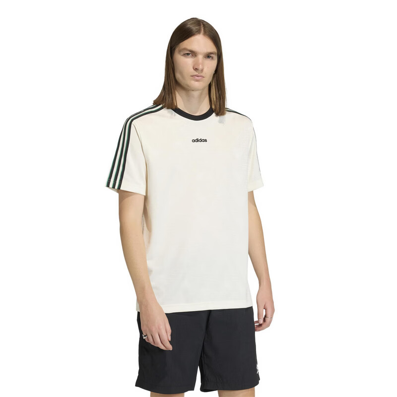 Adidas Originals Men's JACQUARD JSY Short Sleeve Top KE2139 White M 1