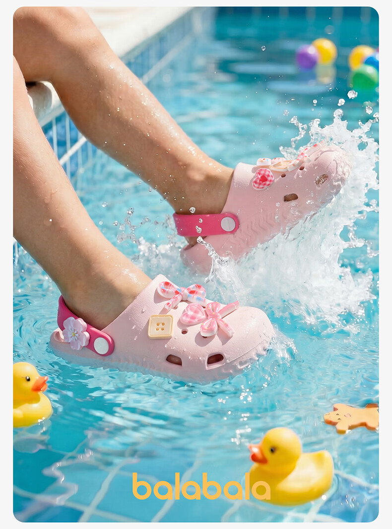 Balabala Girls' Summer Hollow Out Sandals Princess Breathable Outdoor Beach Slippers for Toddler and Big Kids 19