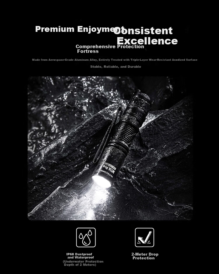 NITECORE MT1A Pro Outdoor Small Portable Rechargeable Flashlight with Replaceable Battery 7