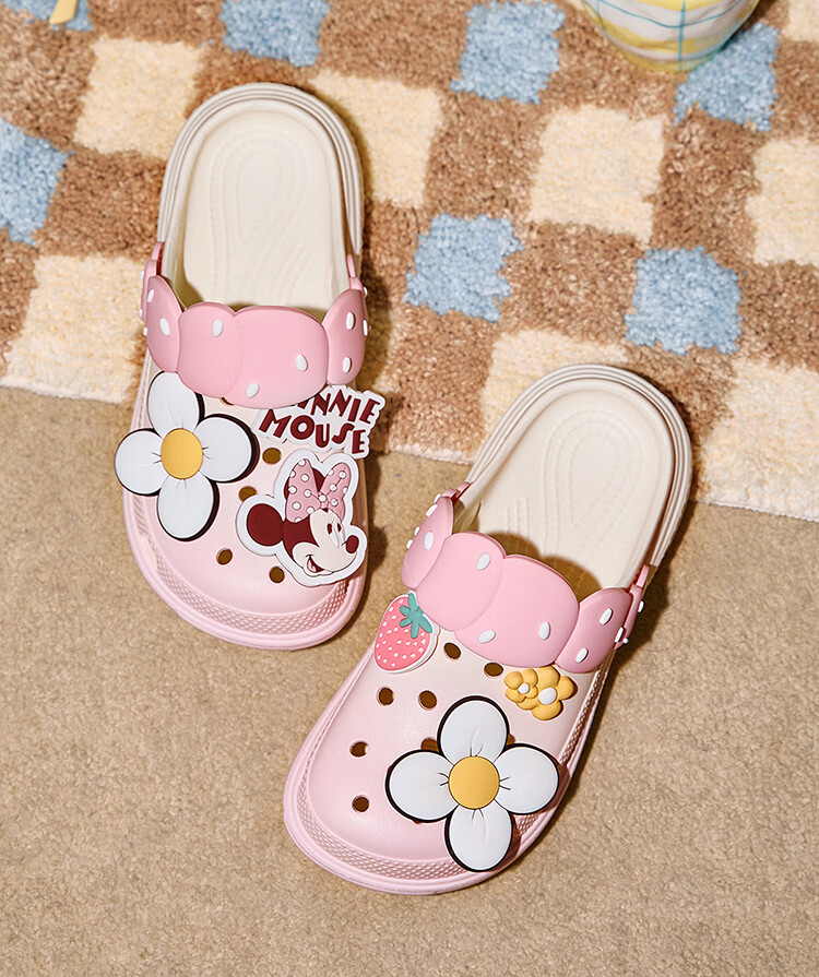 Gukoo Slippers 2026 New Summer Disney Clog Sweet Women's Home Casual Sandals Light Berry Pink 35-36 3