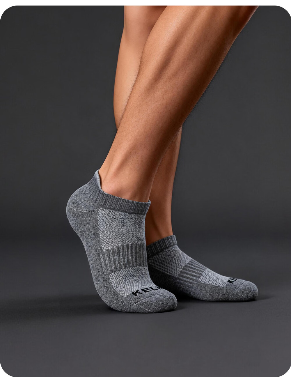 KELME Sports Socks (3 Pairs), Summer Sweat-Absorbing Short Socks, Spring And Summer Cotton-Padded Socks for Men And Women, Terry Bottom Socks for Running, Basketball, And Boat Socks 12