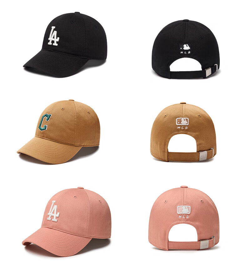 MLB Baseball Cap for Men And Women, Couples' Soft Top Cap, Casual Sports Hat for All Seasons, 3ACP6601N-07RDS 36
