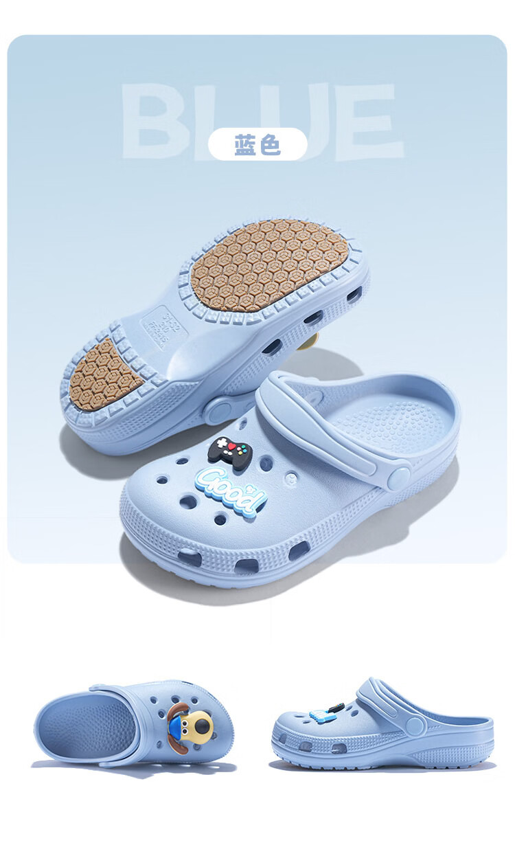 JD Original [Professional Non-Slip] EVA Children's Slippers, 3-6 Years Old Kids' Clogs, Children's Sandals, Summer Pink, Size 29-30 12