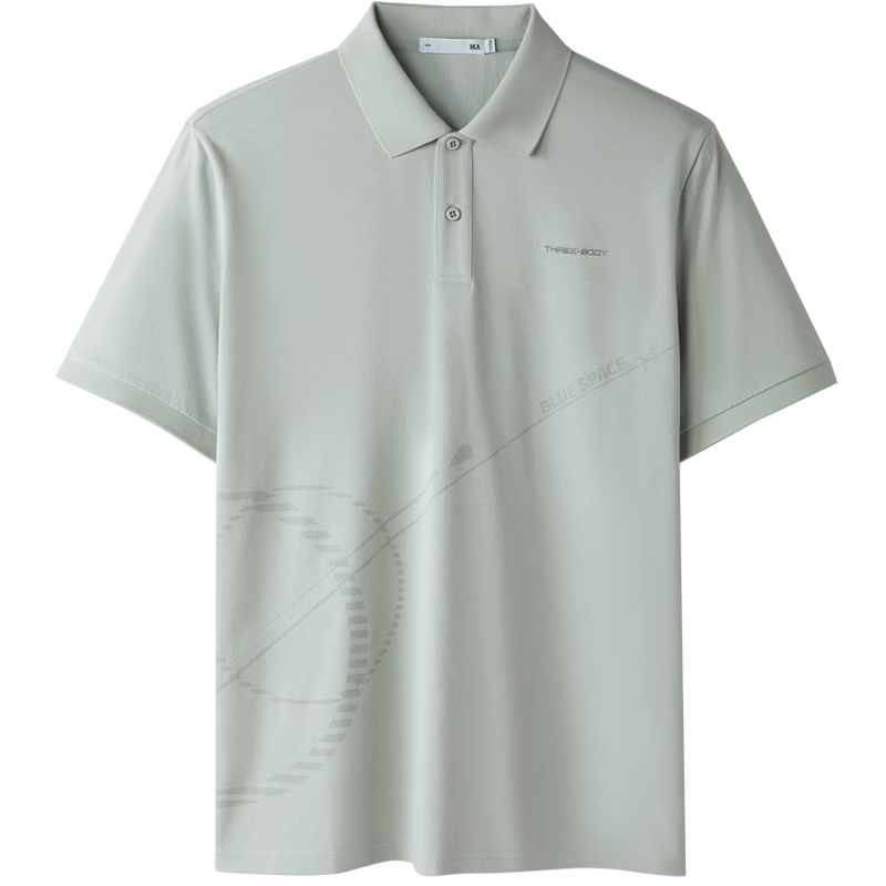 HLAHLA Short Sleeve Polo Shirt 26 Three-Body Collaboration Series Cooling Moisture-Wicking Men's Summer Short Sleeve