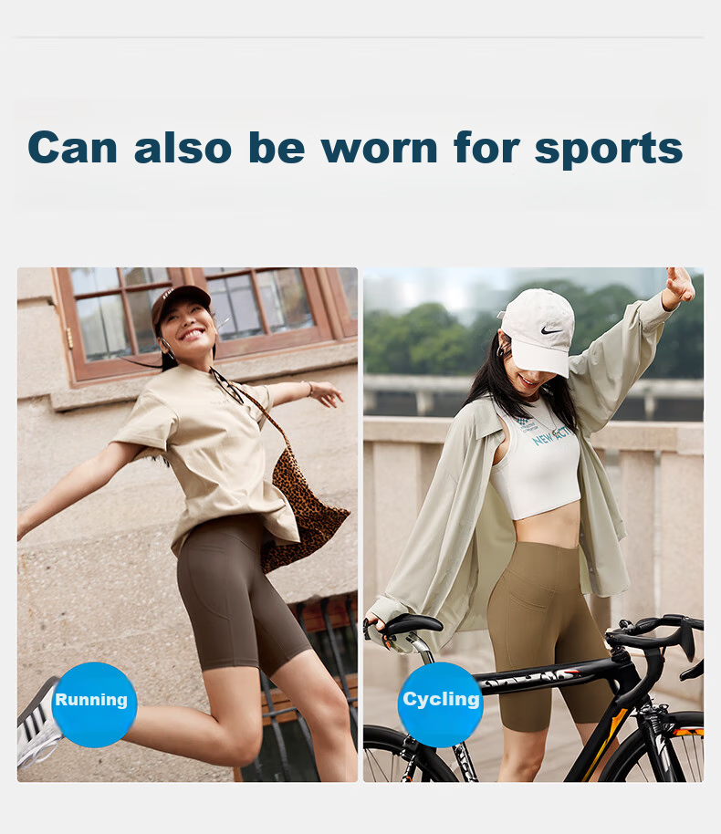 VFU Xingqing 5-Minute Yoga Pants Outdoor Sports Cycling Pants High Waist Butt-Lifting Tight Shorts Ash Gray Blue S 11