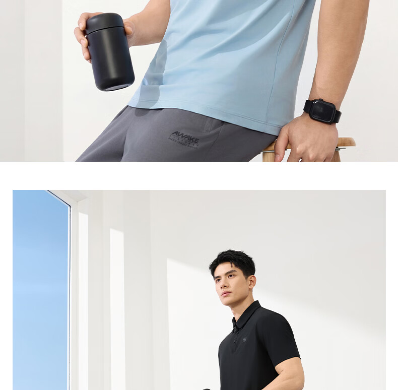 361° Men's Sports T-Shirt Spring Summer New Sun-Protective Polo Shirt Cooling Casual Short Sleeve Top 652624103-6 15