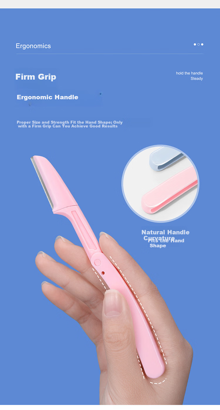 Yefili Two-Pack Eyebrow Razors with Safety Protective Net, Skin-Friendly, Suitable for Men and Women, Beginner-Friendly Eyebrow Shaping and Hair Removal Knife 7