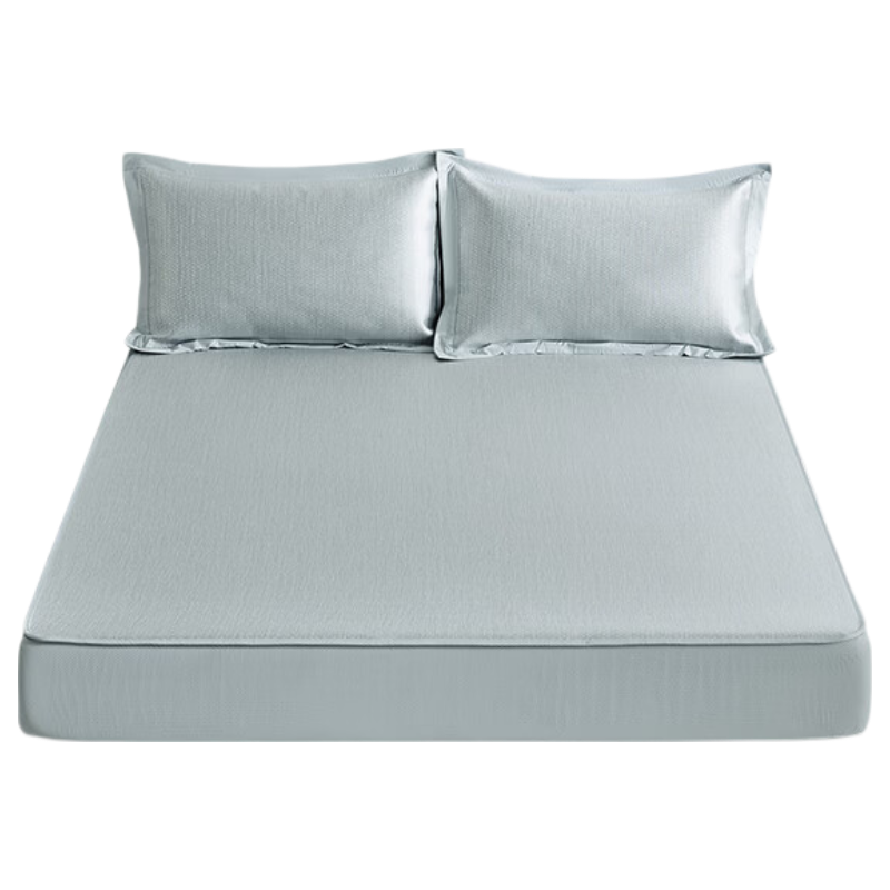 LOVO Luolai Class A 1000D Antibacterial Washable Ice Silk Mat Double Three-Piece Set 150*200 [Machine Washable]