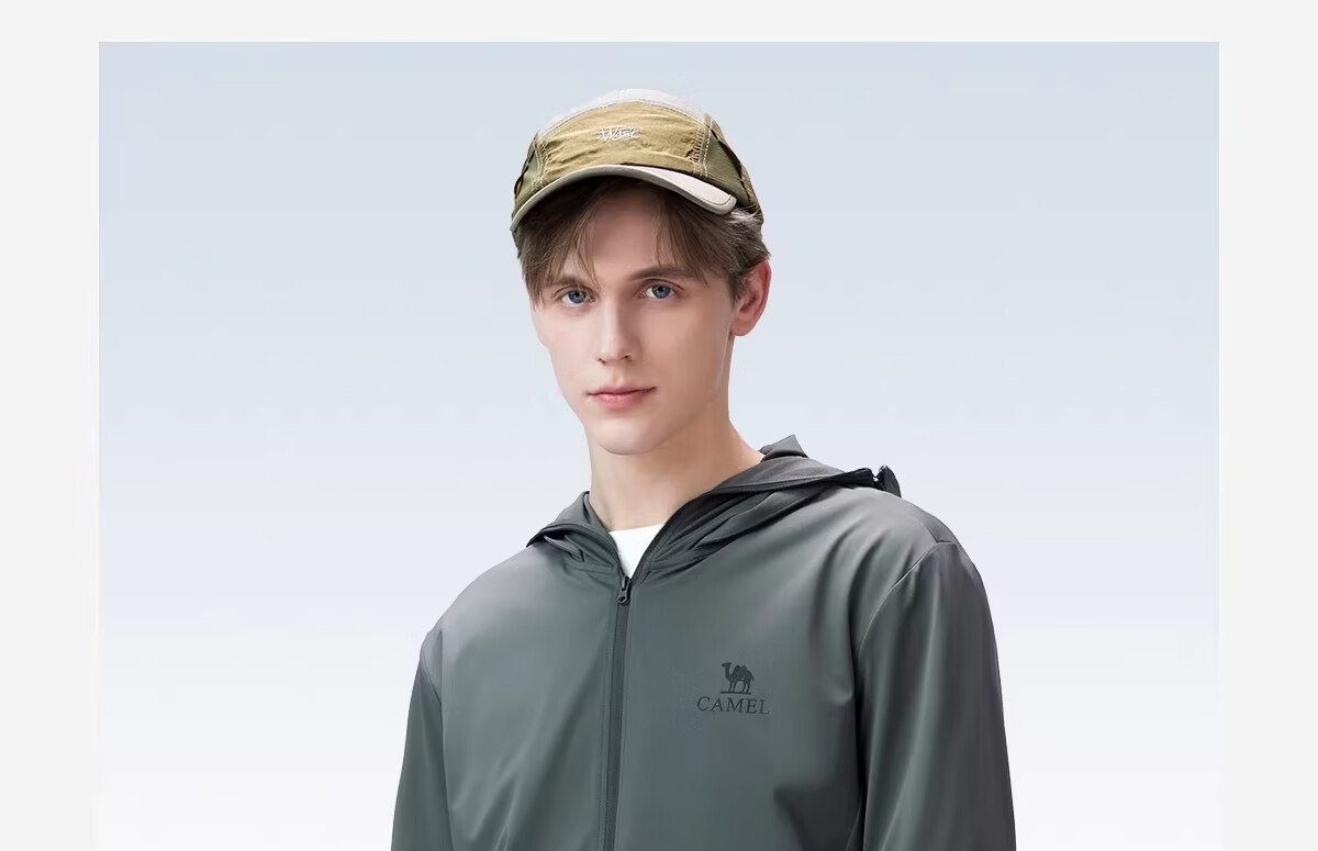 CAMEL Outdoor Sun Protection Jacket 2026 Spring Summer New Unisex Cooling Breathable Silver Coated Brim Coat Sun Protection 9007 28