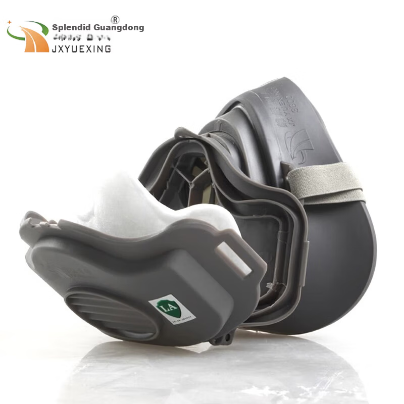 JinXiu YueXing Dustproof Mask KN90 Industrial Dust Particle Grinding Welding Protective Face Mask Cement Dust 3600 Dustproof + 20 Filter Cotton Pads 2 Pairs Earplugs