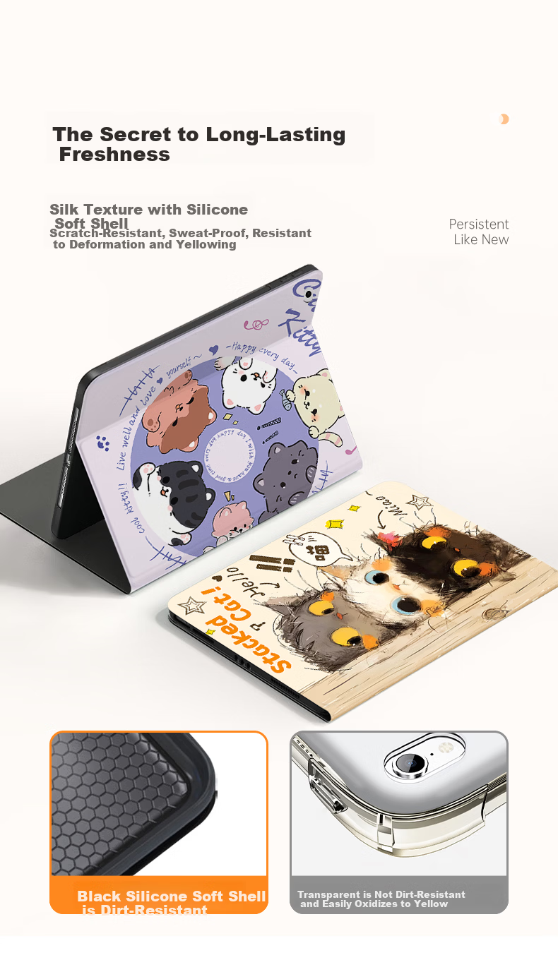 Suoying Eco-Friendly Skin-Friendly iPad 9 Case 2021/20/19 Models 10.2 Inch 7th/8th Gen Silicone Full-Cover Anti-Bend Drop-Proof Stand Protective Shell for Apple Tablet 7