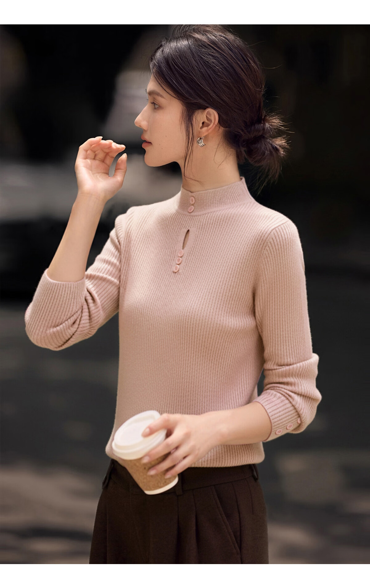 She Enjoy Women's Knitwear Half Turtleneck Slim Fit Solid Color Sweater Autumn Winter Base Layer T54Z121 8