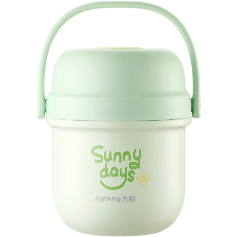 Joyoung Insulated Lunch Box Portable 316L Stainless Steel Food Container 0.8L for Students and Office Workers