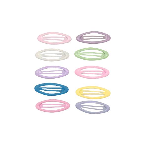 Morning Color Hair Clips for Women BB Clips (10 Pieces) Children's Star Side Clips Small Bang Clips