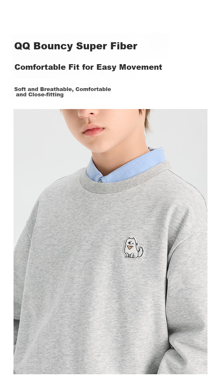 Balabala Kids Sweatshirt Long Sleeve Boys 2026 New Spring Versatile T-Shirt Girls Top Youth Base Shirt 2