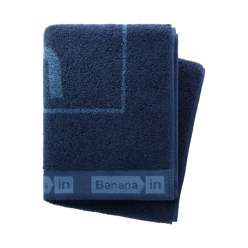 Bananain Cotton 500Element Unisex 7A Antibacterial Towel - Manganese Blue