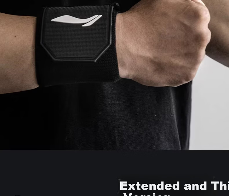 LI-NING Wrist Support Wristband for Bench Press Men’s Sports Wrist Injury Strain Strength Training Wrist Wrap Push-up Compression 6