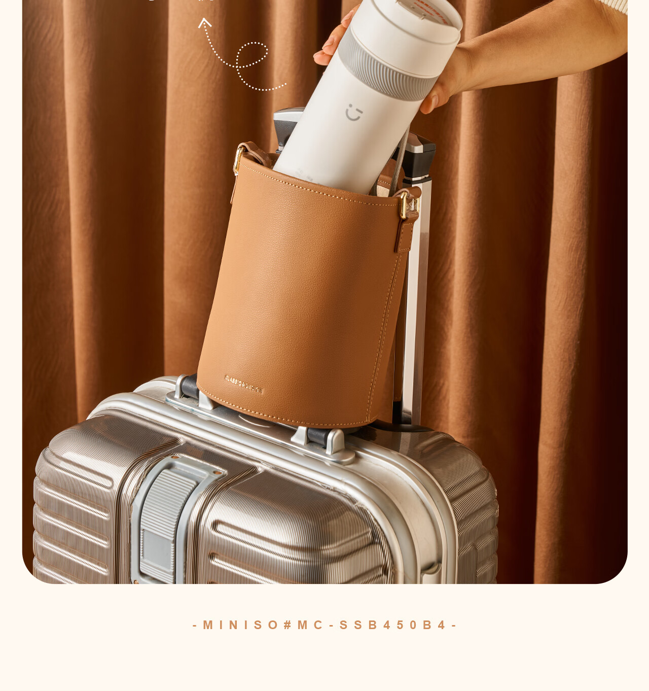 MINISO Electric Portable Water Heater Cup Insulated Travel Kettle Small Electric Kettle Tea Brewing Baby Milk Temperature Control Cup 500ml 10