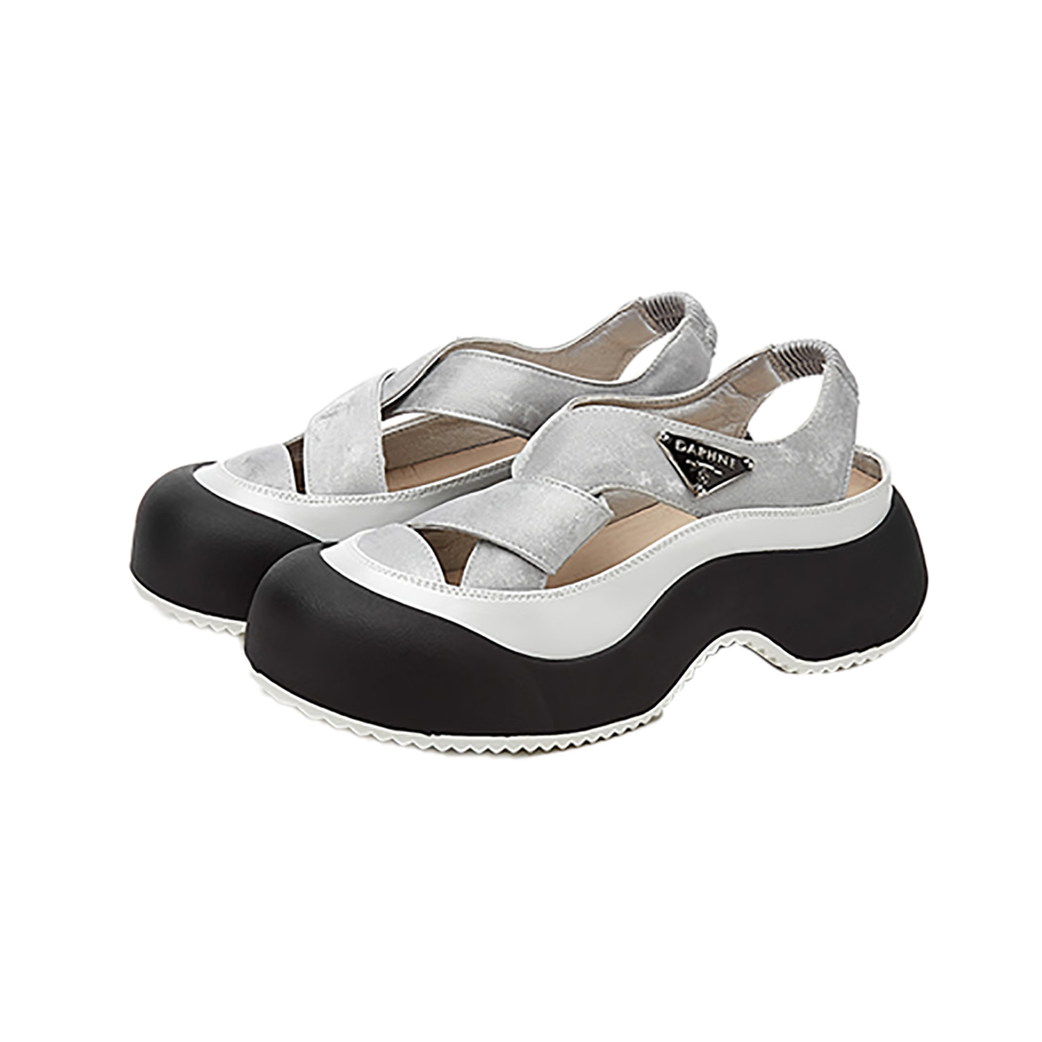 DAPHNE Women's Platform Clog Sandals Spring 2026 New Casual Beach Slip-On Half-Toe Sandals for Petite Women