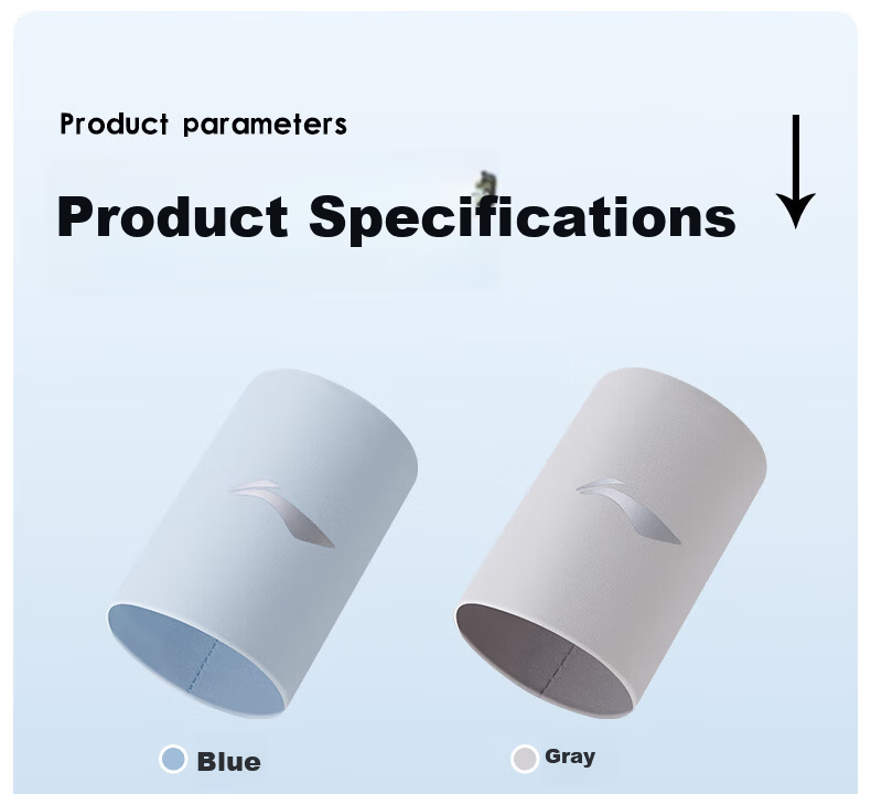 Li-Ning Sports Wristband Sweat-Absorbing Cooling Wrist Towel for Badminton Basketball Volleyball Tennis Tendonitis Wrist Injury 24