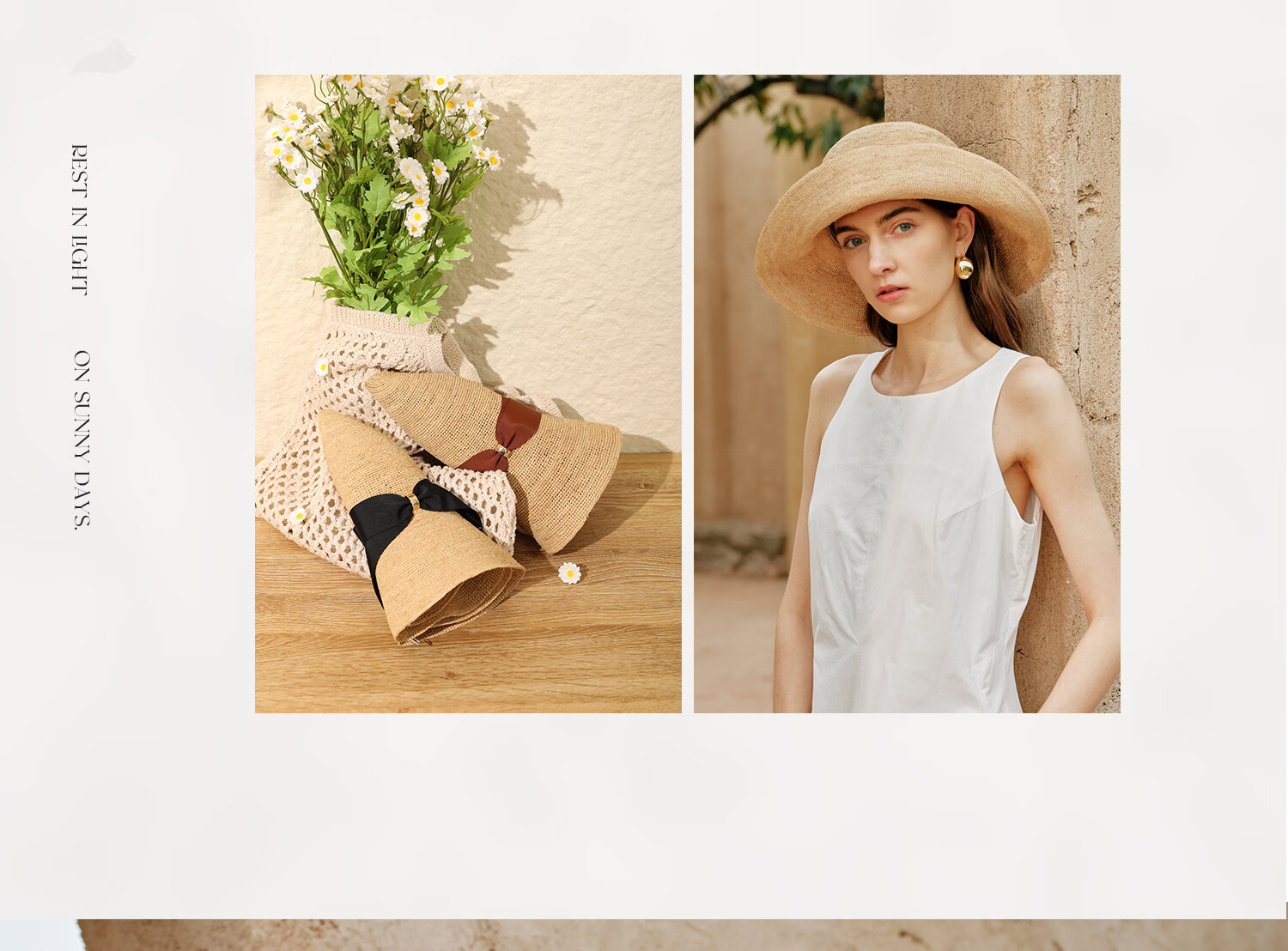 FANCET Women's Raffia Straw Sun Hat Spring Summer Elegant French Bow Outdoor Vacation Beach Hat 23