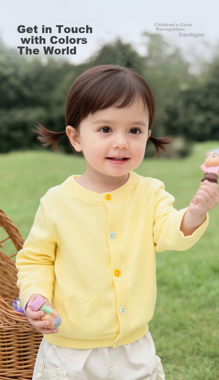 Balabala Kids Sweater Children's Knitwear Boys Girls 2026 New Spring Autumn Soft Skin-friendly Cardigan Pullover 2