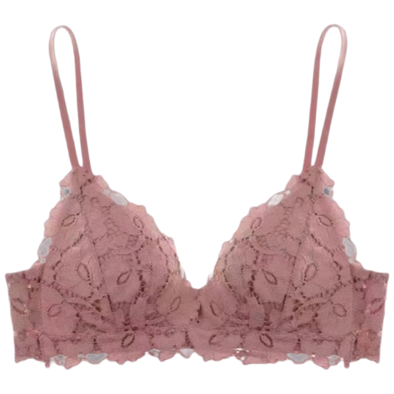 9i9 Bra Set Starry Triangle Cup Lift Sexy Lace Push-Up Wireless Lingerie S196 Lotus Color 75A