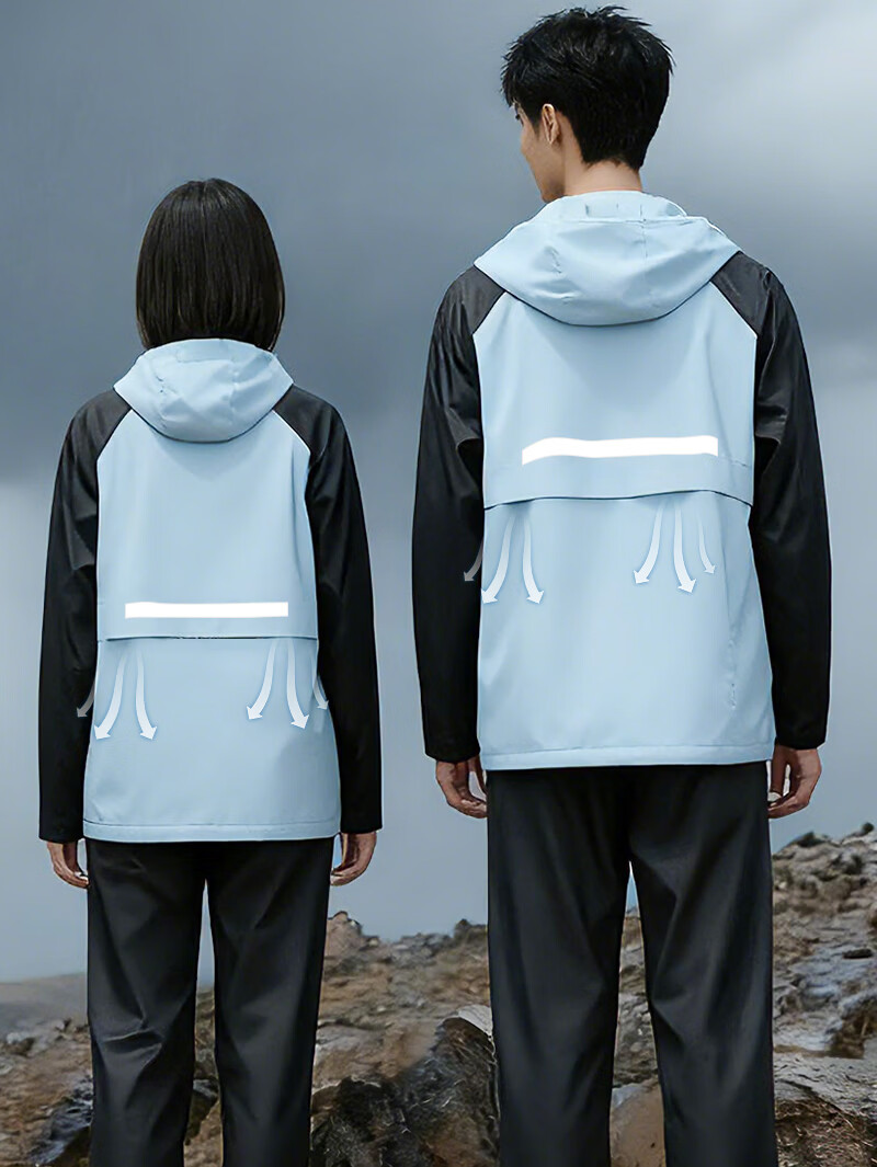 Sunra Split-Type Riding Raincoat Motorcycle Electric Vehicle Rider Full-Body Heavy Rain Split Riding Suit 25