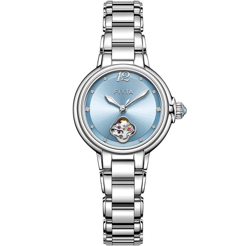FIYTA "Double Happiness Persimmon" Song Porcelain Women's Mechanical Watch with Double Persimmon Bracelet Gift Box Birthday Holiday Gift