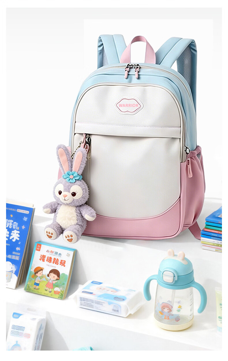 Warrior Children's Backpack Outdoor Travel Small School Bag Lightweight Stylish Primary School Spring and Autumn Study Tour Double Shoulder Bag 9